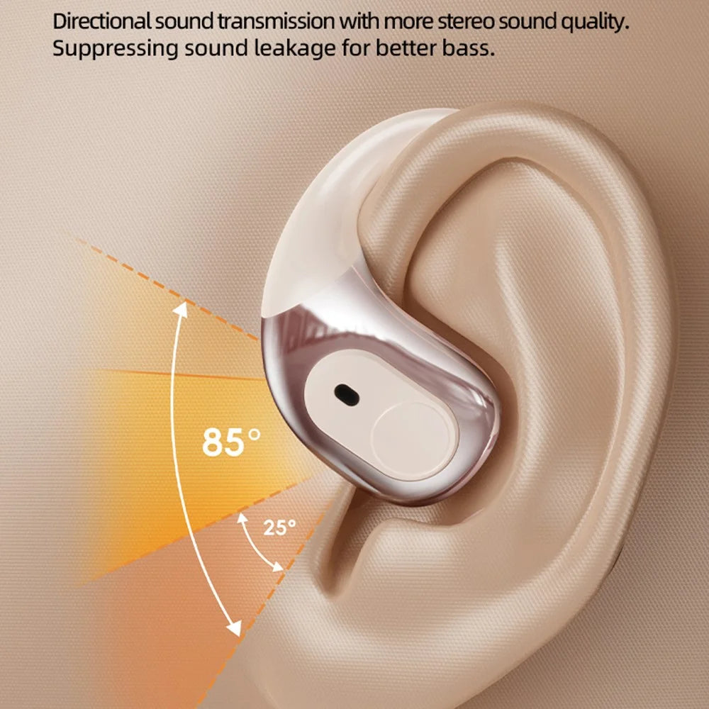 T23 Bluetooth-Compatible Headset Noise Cancelling Multi Language Translation Calling Music Wireless Earphones - Nude - 5