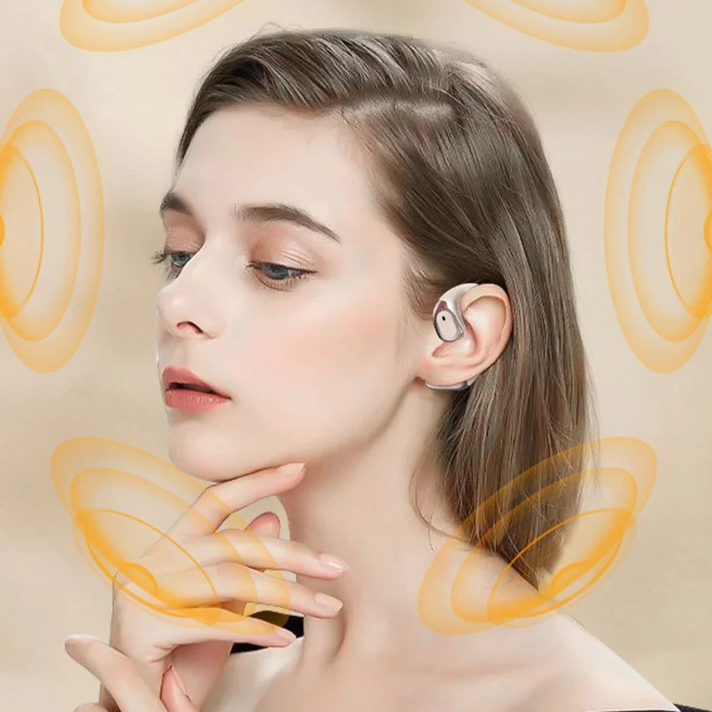 T23 Bluetooth-Compatible Headset Noise Cancelling Multi Language Translation Calling Music Wireless Earphones - Nude - 7
