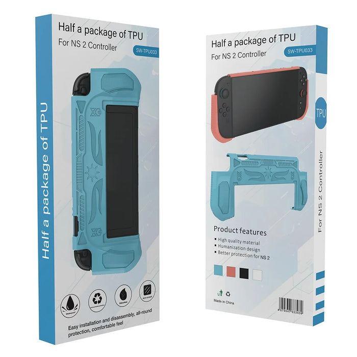 For Nintendo Switch 2 TPU Protective Case Full Coverage Game Console Shockproof Cover - Blue - 5