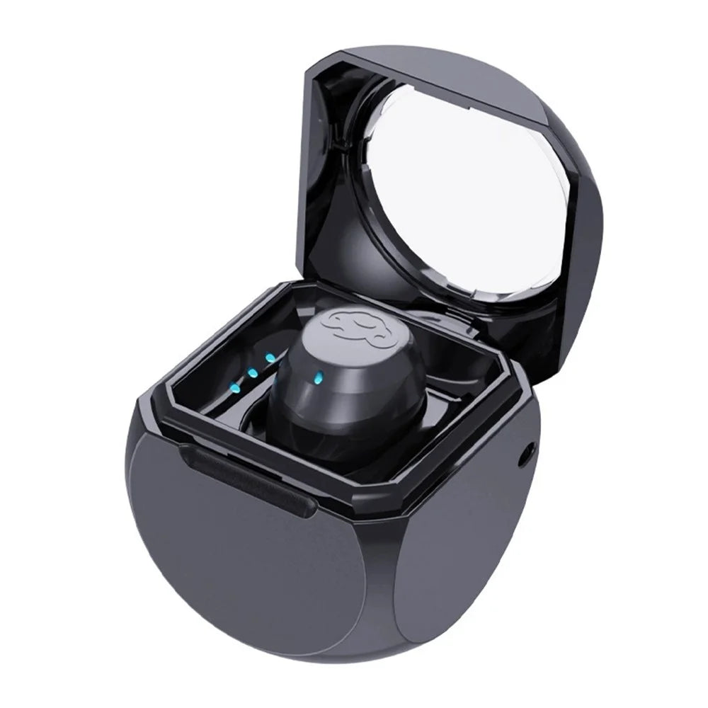 Q1 Mini Single Earbud Wireless Bluetooth-Compatible 5.4 Headphone Invisible Sleep Earpiece - Black - 1
