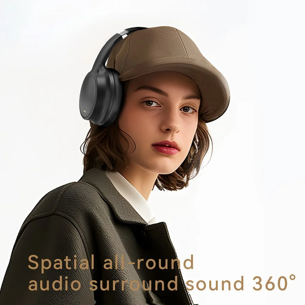 EL-GT10 Bluetooth-Compatible Headphone Active Noise Cancelling Over Ear Wireless Gaming Music Headset - White - 6