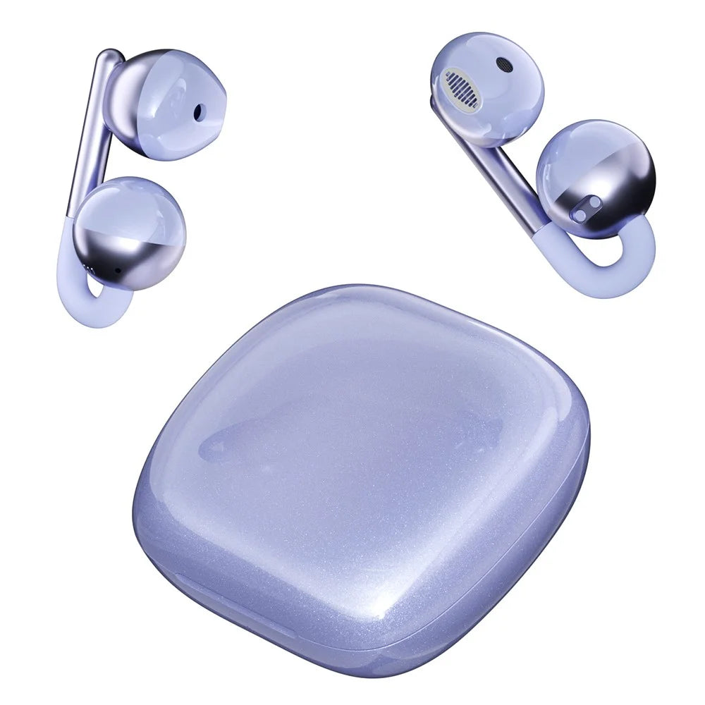 F22 Ear Clip OWS Bluetooth-Compatible Earbuds ENC Noise Reduction Semi In Ear Gaming Earphones - Purple - 2
