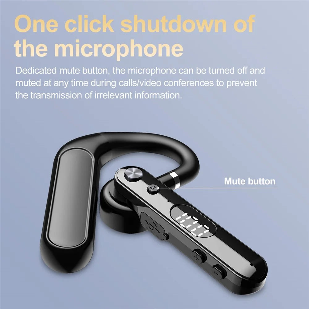 VSIDEA V82 Wireless Bluetooth-Compatible Headset Over-Ear Business Earphones Rotating Earbud - 7
