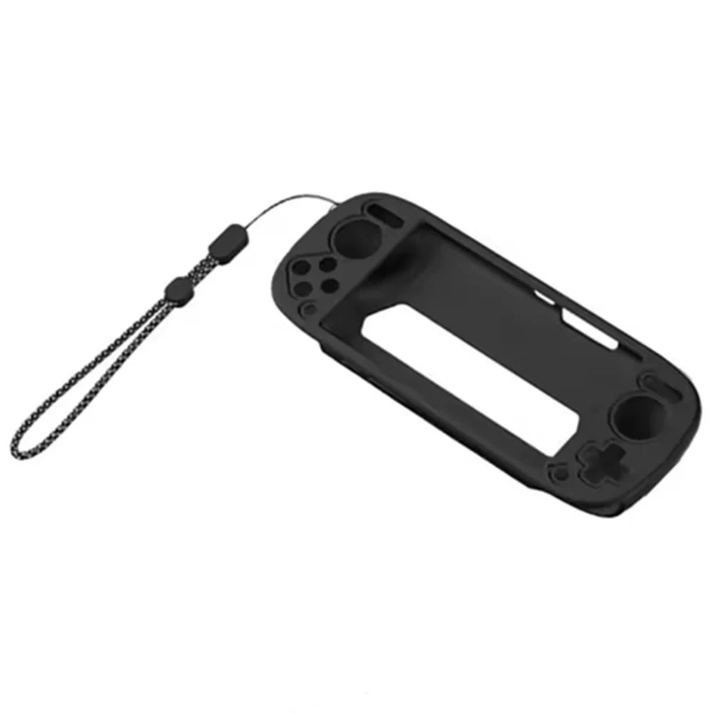 For Retroid Pocket 5 Handheld Game Console Silicone Protective Case Anti Slip Shock Absorbing Cover - Black - 1