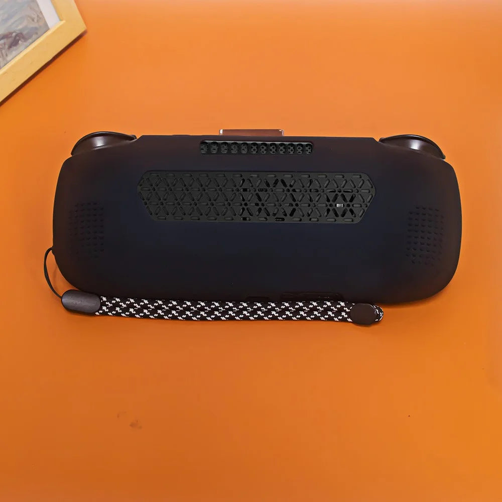 For Retroid Pocket 5 Handheld Game Console Silicone Protective Case Anti Slip Shock Absorbing Cover - Black - 3