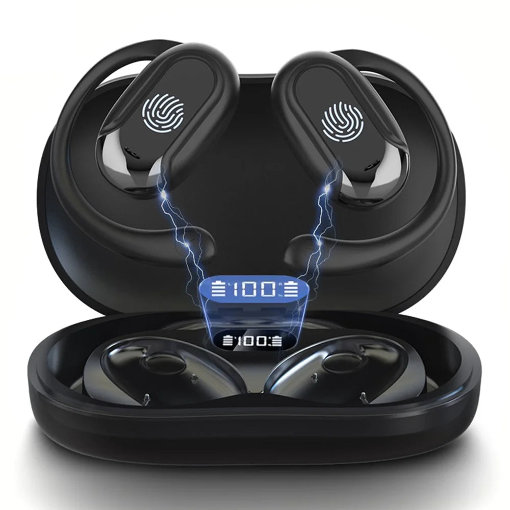 T20 Bluetooth-Compatible Music Earphones Noise Cancelling Multi Language Translation Headphones - Black - 1