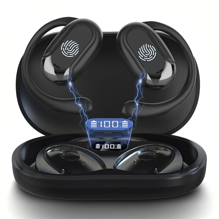 T20 Bluetooth-Compatible Music Earphones Noise Cancelling Multi Language Translation Headphones - Black - 1