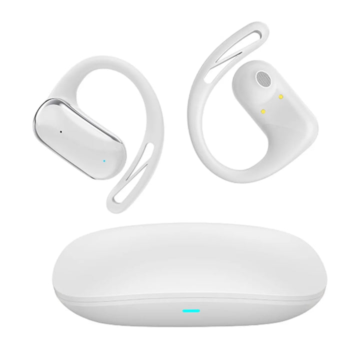 T25 OWS Bluetooth-Compatible Earbuds Multi Language Translation Wireless Music Earphones - White - 1