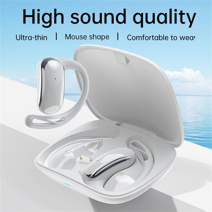 T25 OWS Bluetooth-Compatible Earbuds Multi Language Translation Wireless Music Earphones - White - 3