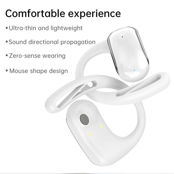 T25 OWS Bluetooth-Compatible Earbuds Multi Language Translation Wireless Music Earphones - White - 6