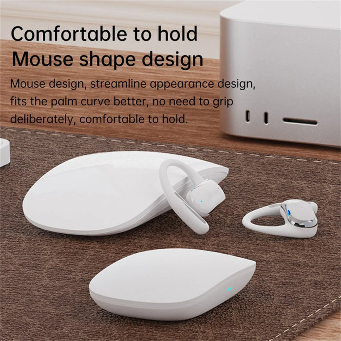 T25 OWS Bluetooth-Compatible Earbuds Multi Language Translation Wireless Music Earphones - White - 7