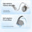 M111 Bluetooth-Compatible 5.4 Earbuds Noise Reduction HD Audio Open Ear Wireless Headphones - Black - 5