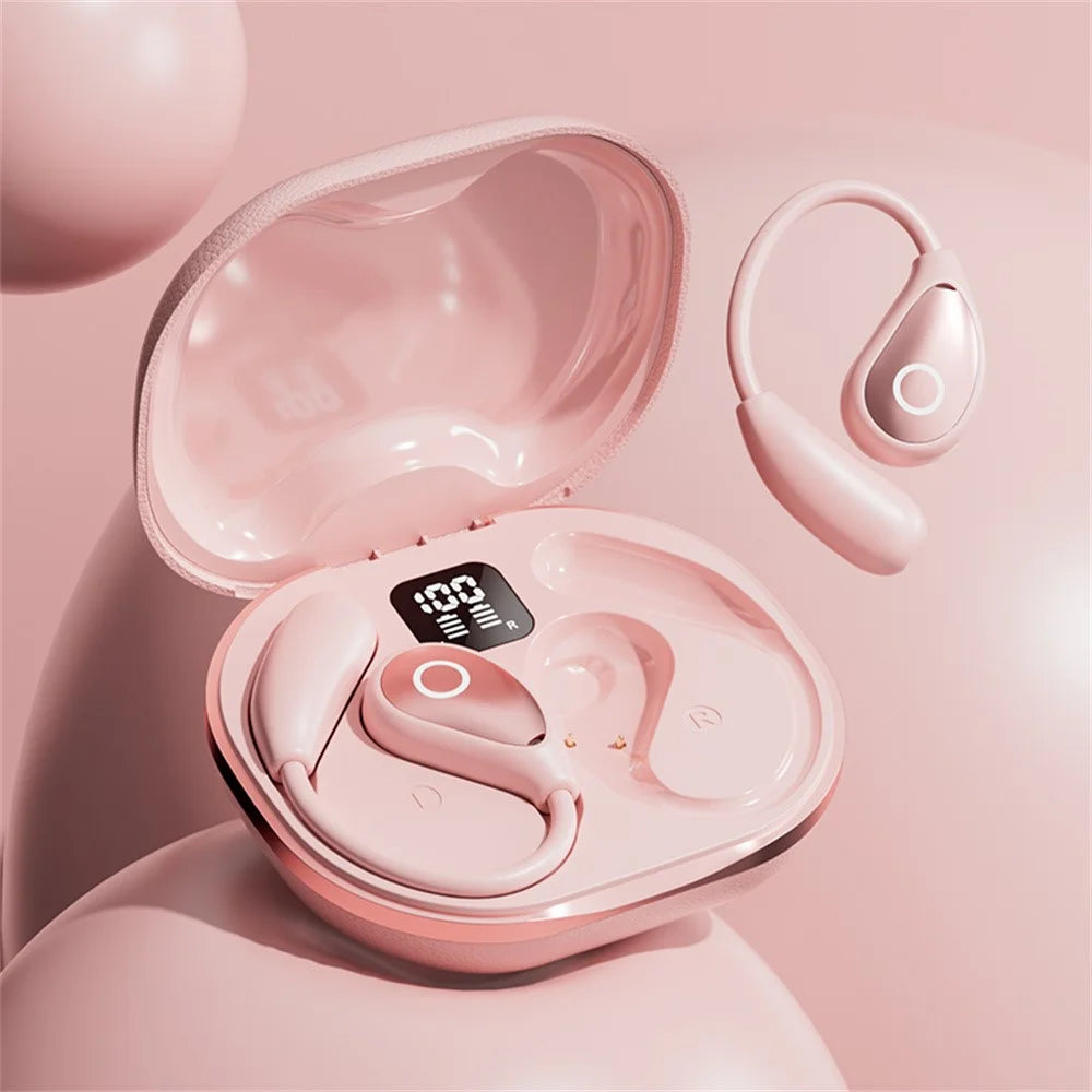 M95 Ear Hook Wireless Earbuds HiFi Sound Bluetooth-Compatible Earphones for Sports  /  Workout  /  Exercise - Pink - 2