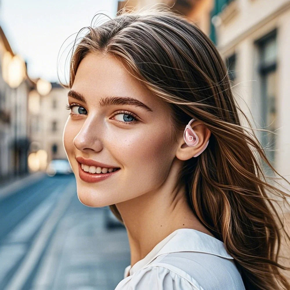 M95 Ear Hook Wireless Earbuds HiFi Sound Bluetooth-Compatible Earphones for Sports  /  Workout  /  Exercise - Pink - 5