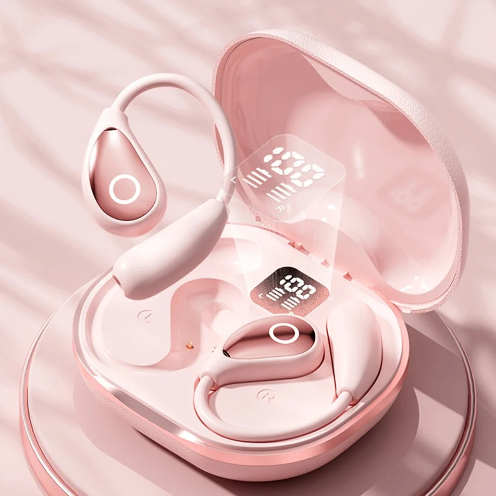 M95 Ear Hook Wireless Earbuds HiFi Sound Bluetooth-Compatible Earphones for Sports  /  Workout  /  Exercise - Pink - 6