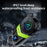 S3 Motorcycle Helmet Bluetooth-Compatible Headset Waterproof Wireless Earphones with 2 in 1 Soft and Hard Mic - Silver - 3