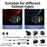 S3 Motorcycle Helmet Bluetooth-Compatible Headset Waterproof Wireless Earphones with 2 in 1 Soft and Hard Mic - Silver - 6