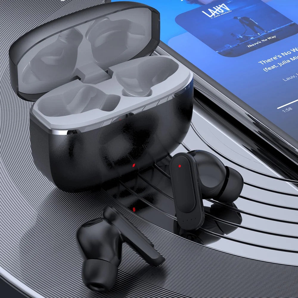 MAX60 Wireless Bluetooth-Compatible Earbuds Heavy Bass Active Noise Cancellation CVC Earphones - 6