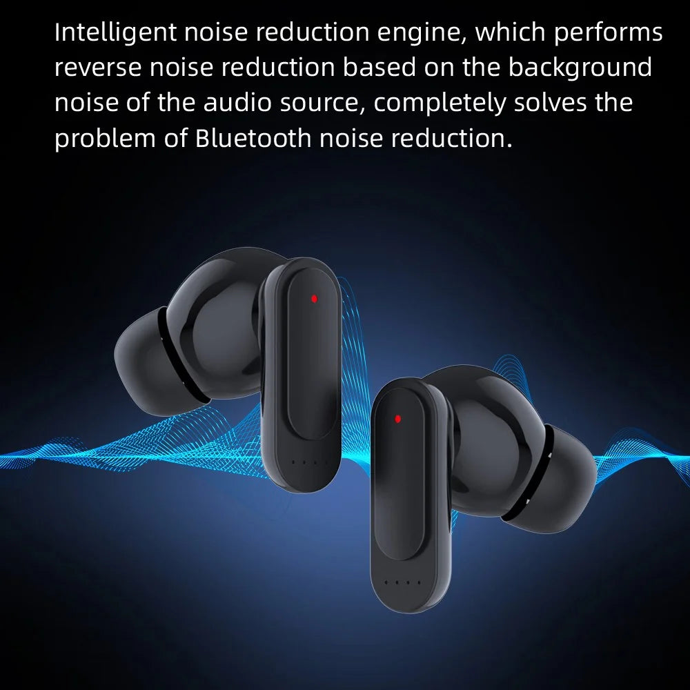 MAX60 Wireless Bluetooth-Compatible Earbuds Heavy Bass Active Noise Cancellation CVC Earphones - 7