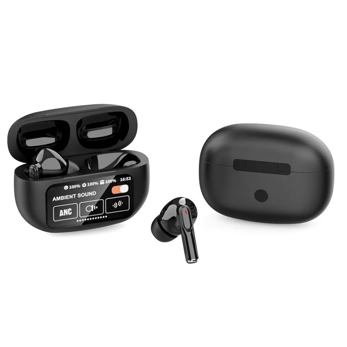A9 Plus ANC ENC Noise Cancelling Bluetooth-Compatible Earphones Waterproof Wireless Headset - Black - 2
