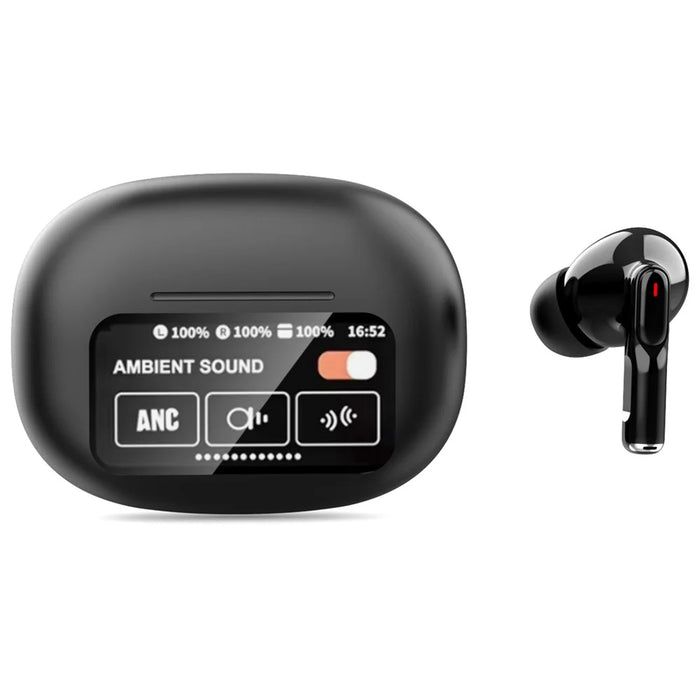 A9 Plus ANC ENC Noise Cancelling Bluetooth-Compatible Earphones Waterproof Wireless Headset - Black - 5