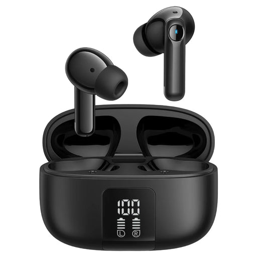 JOYROOM JR-FN3 Wireless Bluetooth-Compatible Earphones ANC Active Noise Cancelling Smart APP Control Headset - Black - 1