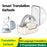 BL02 Smart TWS Earphones Travel Bluetooth-Compatible Translator Headsets Support 144 Languages - White - 5