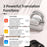 BL02 Smart TWS Earphones Travel Bluetooth-Compatible Translator Headsets Support 144 Languages - White - 6