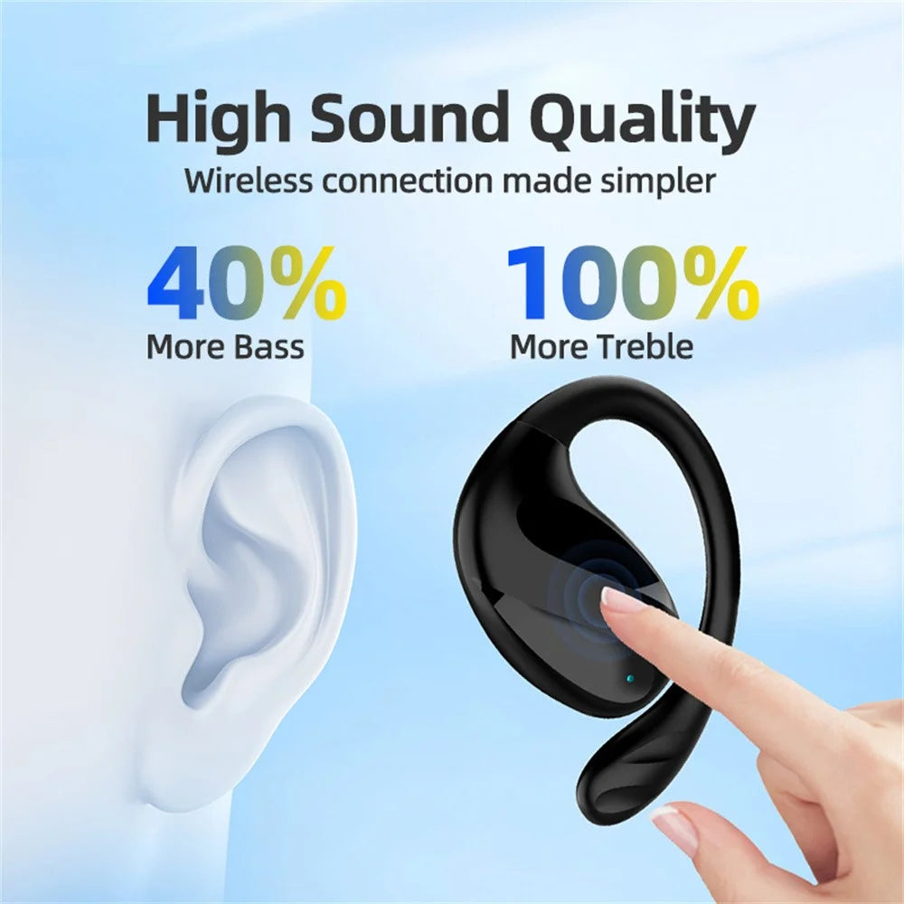 TW100 144 Languages Voice Translation Bluetooth-compatible Earbuds AI Photo Translation Video Call Interpreter Headphones - Black - 6