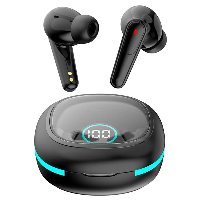 TWS-PLUS 50 Noise Reduction Bluetooth-compatible Earbuds Touch Control In Ear Sports Headphones - Black - 1