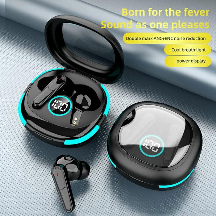 TWS-PLUS 50 Noise Reduction Bluetooth-compatible Earbuds Touch Control In Ear Sports Headphones - Black - 2