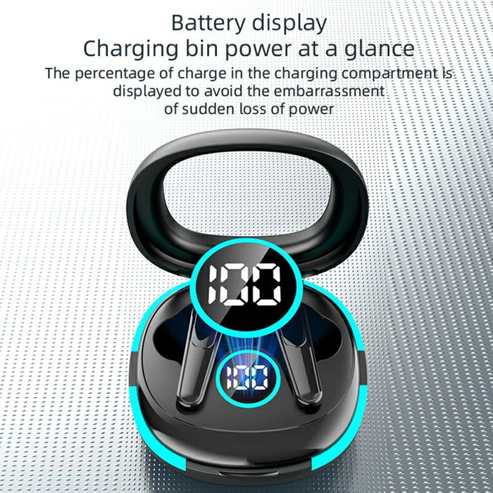 TWS-PLUS 50 Noise Reduction Bluetooth-compatible Earbuds Touch Control In Ear Sports Headphones - Black - 3