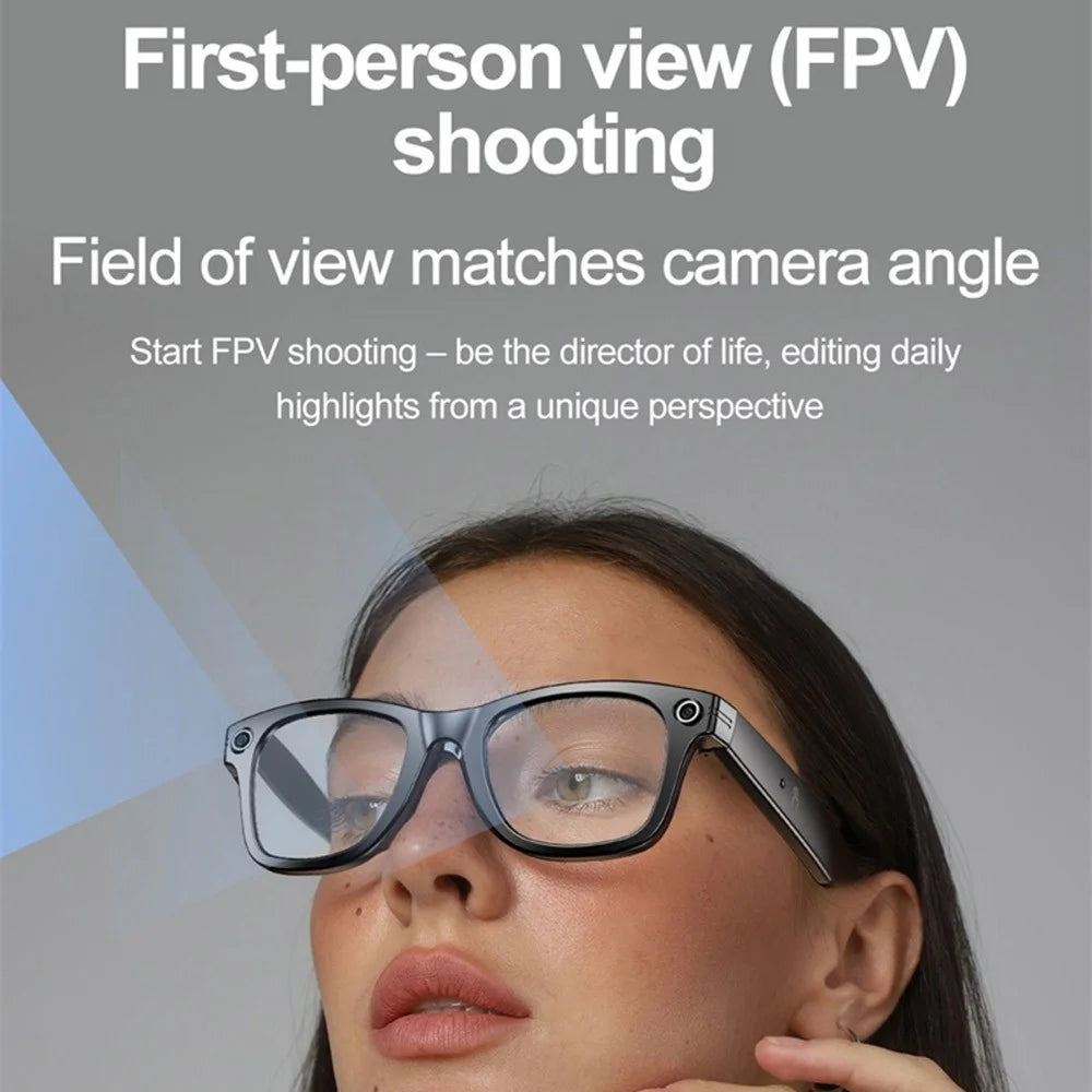 W600 Multifunction AI Smart Glasses HD Video Recording Bluetooth-compatible Music Eyeglasses - Anti Blue Light - 5