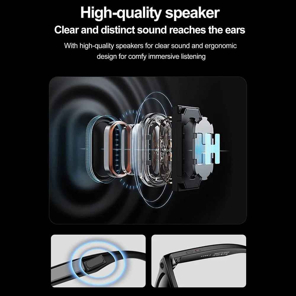 W600 Multifunction AI Smart Glasses HD Video Recording Bluetooth-compatible Music Eyeglasses - Anti Blue Light - 7