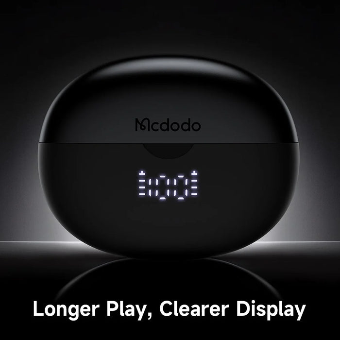 MCDODO HP-816 Clip On C Shape Earbuds Bluetooth-compatible Open Ear Headphones with LED Battery Display - 6