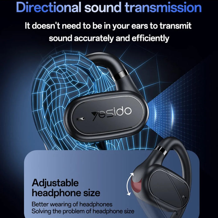 YESIDO YSP25 Open Ear Bluetooth-Compatible Earphones Bass Enhanced Waterproof Wireless Headset - 4