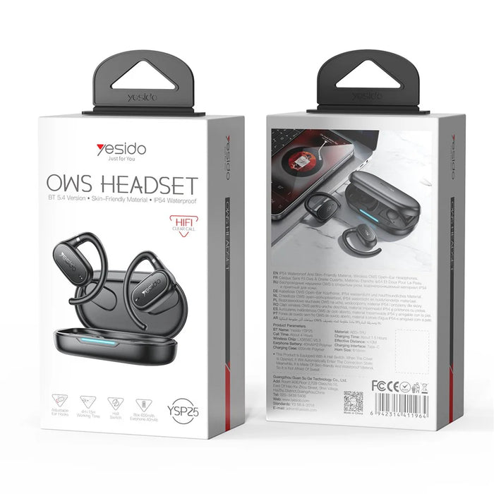 YESIDO YSP25 Open Ear Bluetooth-Compatible Earphones Bass Enhanced Waterproof Wireless Headset - 7