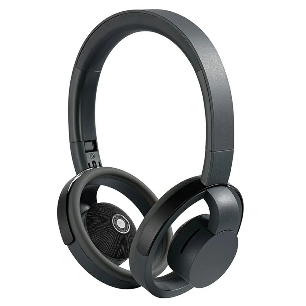 LC6200 Bluetooth-Compatible Foldable Headphone Open-Ear Wireless ENC Noise Cancelling Headset - Black - 1