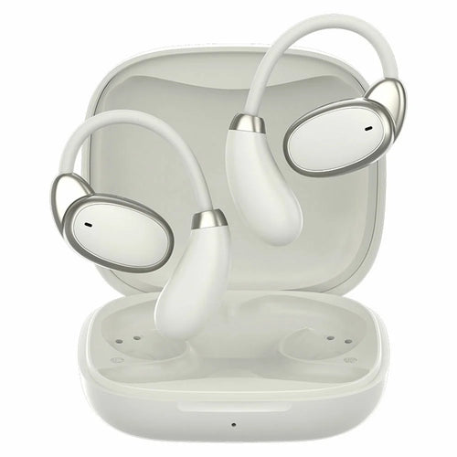 V18 Real-Time Translation Earphones Global Travel Meetings 200+ Languages Translation Headset - Beige - 1