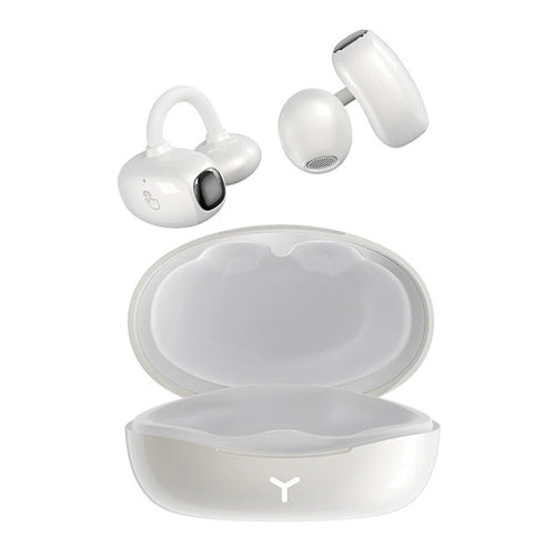 HM22 AI Translation Smart Noise Reduction Touch Control Sports Earbuds Bluetooth-compatible Ear Clip Headphones - White - 1