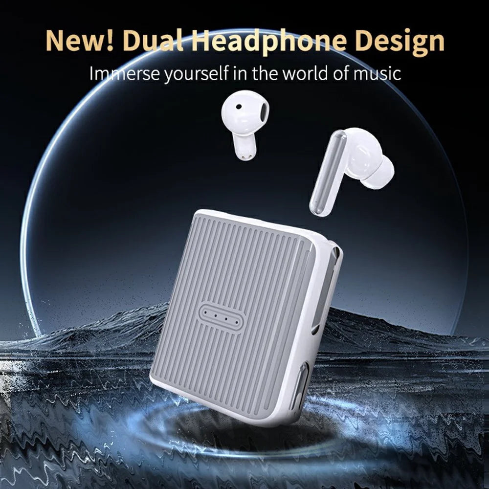 XG16 Wireless Earbuds 2 Pairs Couple Bluetooth-Compatible High Definition Calls In-Ear Running Sports Headset - White - 2