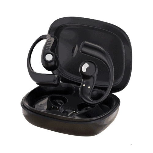 LX90 Ear Hook Design Sports Earphones Touch Control TWS Bluetooth-compatible Wireless Earbuds - Black - 1