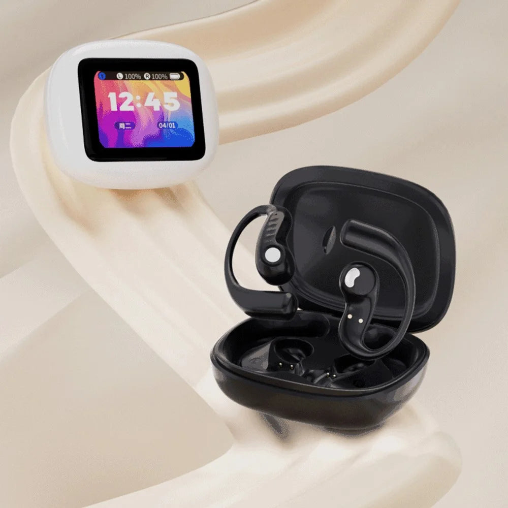 LX90 Ear Hook Design Sports Earphones Touch Control TWS Bluetooth-compatible Wireless Earbuds - Black - 2