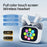 LX50 Bluetooth-Compatible Earphones In Ear ANC Noise Cancelling Headset with Touch Control Color Screen Charging Case - White - 2