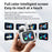 LX50 Bluetooth-Compatible Earphones In Ear ANC Noise Cancelling Headset with Touch Control Color Screen Charging Case - White - 3