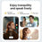 LX50 Bluetooth-Compatible Earphones In Ear ANC Noise Cancelling Headset with Touch Control Color Screen Charging Case - White - 4