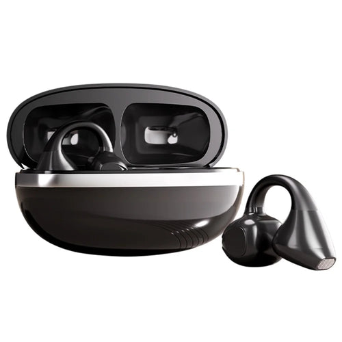 M88 Ear Clip Wireless Bluetooth-Compatible Headset Stereo Sound IPX4 Sweatproof Sports Earphones - Black - 1