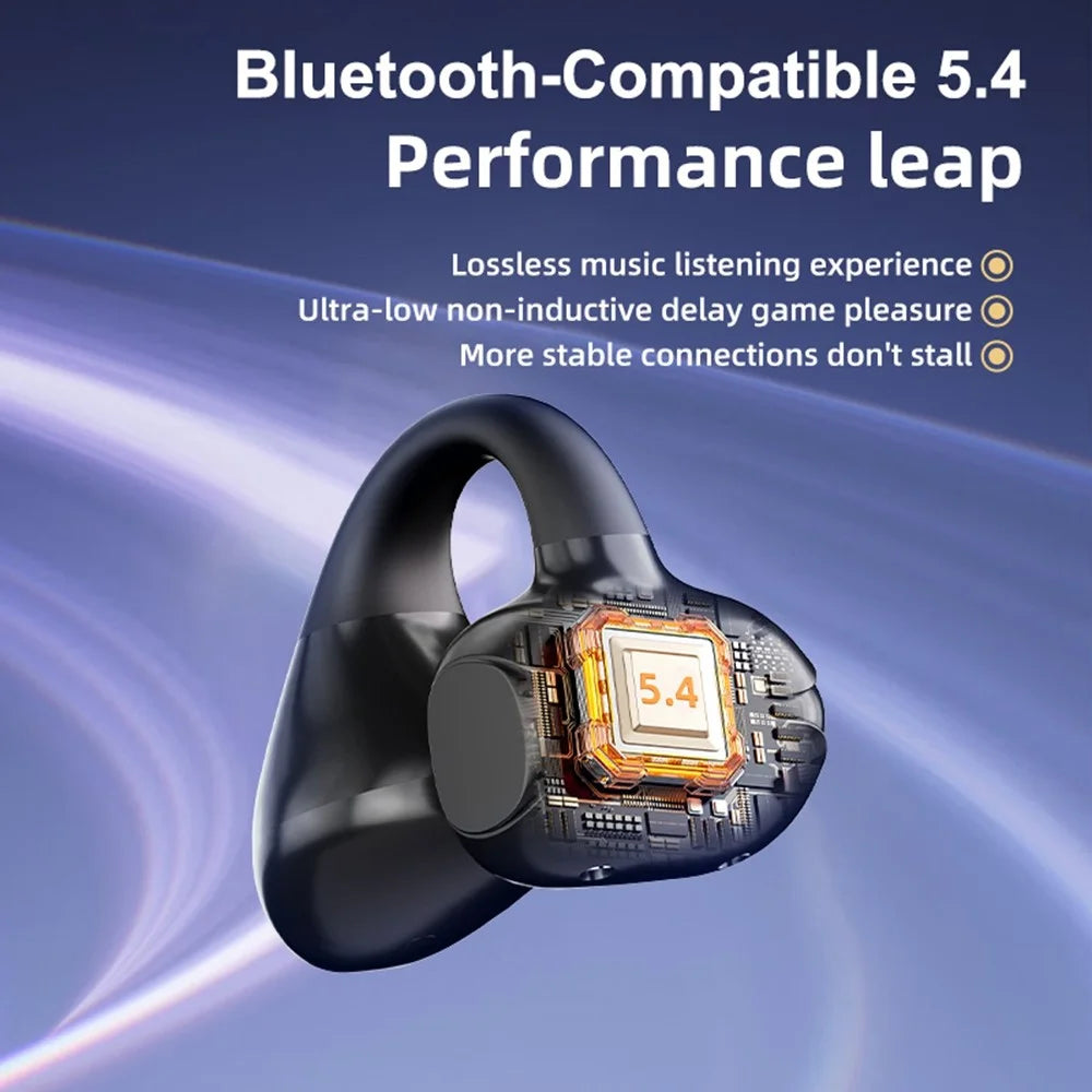 M88 Ear Clip Wireless Bluetooth-Compatible Headset Stereo Sound IPX4 Sweatproof Sports Earphones - Black - 4