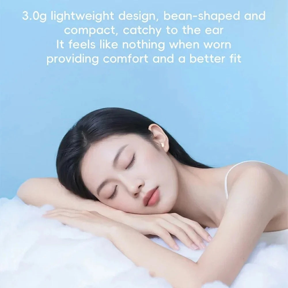 MY001 Sleep TWS Bluetooth-Compatible Earbuds In-Ear Music Earphones with Digital Display Charging Case - Nude - 2