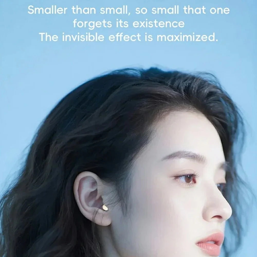 MY001 Sleep TWS Bluetooth-Compatible Earbuds In-Ear Music Earphones with Digital Display Charging Case - Nude - 6